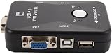 Bcowtte 2 Port USB KVM Switch VGA SVGA 1920x1440 Mouse Keyboard 2.0 Hub view 5