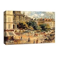 Canvas Wall Art Landscape at Beautiful by Pierre-Auguste Renoir Canvas Prints Home Artwork Decoration for Living Room,Bedroom - 12x18 inches