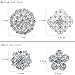 WeimanJewelry Lot 24pcs Rhinestone Crystal Brooch Pins Set Wedding Bouquet Broaches Kit (silver)