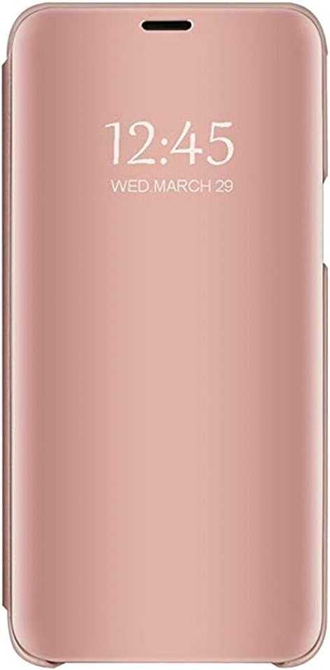 Kasien iPhone XS/iPhone XR/iPhone XS Max Case,Smart Clear View Mirror Flip Leather Stand Holder Case Cover with Auto Sleep/Wake Function (For iPhone XS MAX, Rose Gold)
