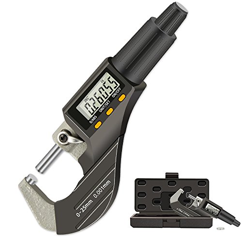 Buy Electronic 01" Digital Micrometer Caliper 0.00005"/0.001 mm