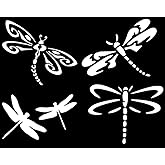 Dragonfly Decals 4 Pack (White, Small ~3.5")