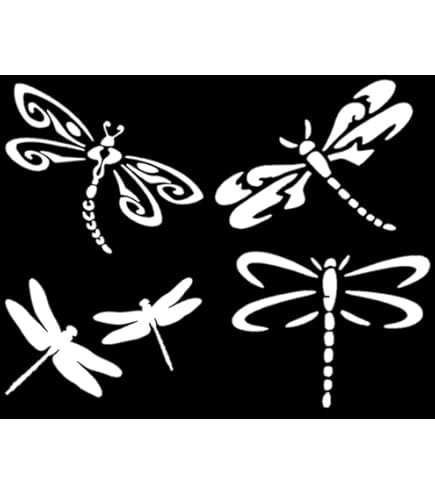 Gold Dragonfly Vinyl Decal - 5.5x5.5 Inch Sticker For Cars, Walls, Laptops & More