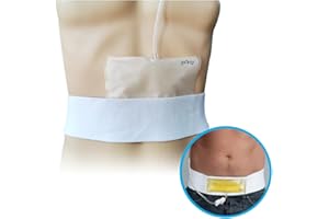 DAHE Urine Test Bag Abdominal Belt Concealed Urine Test Belt Portable Bag for Working Test Screen (Short)