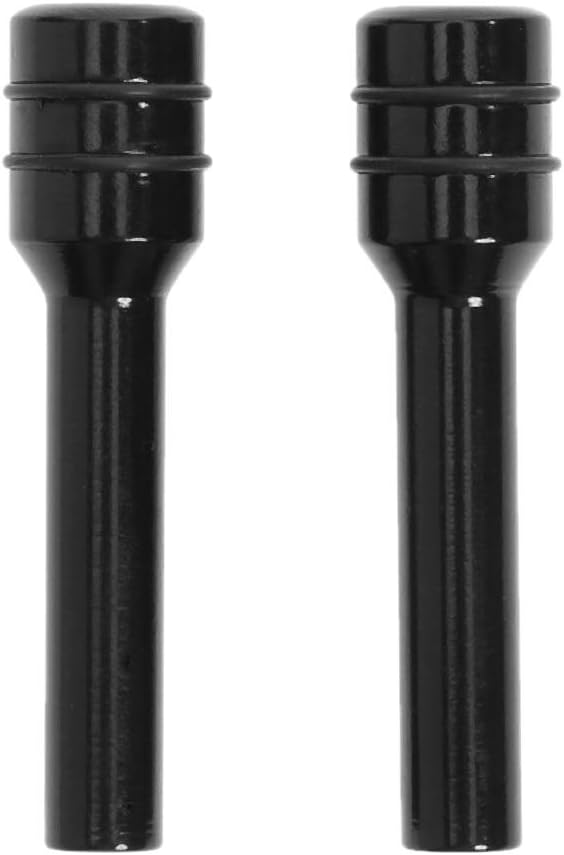 Car Door Lock Knobs 2 Pack,Black Automotive Door Lock Switches,Universal Aluminum Interior Car Door Bolt Lock Pins for Car Truck-yanrifeng