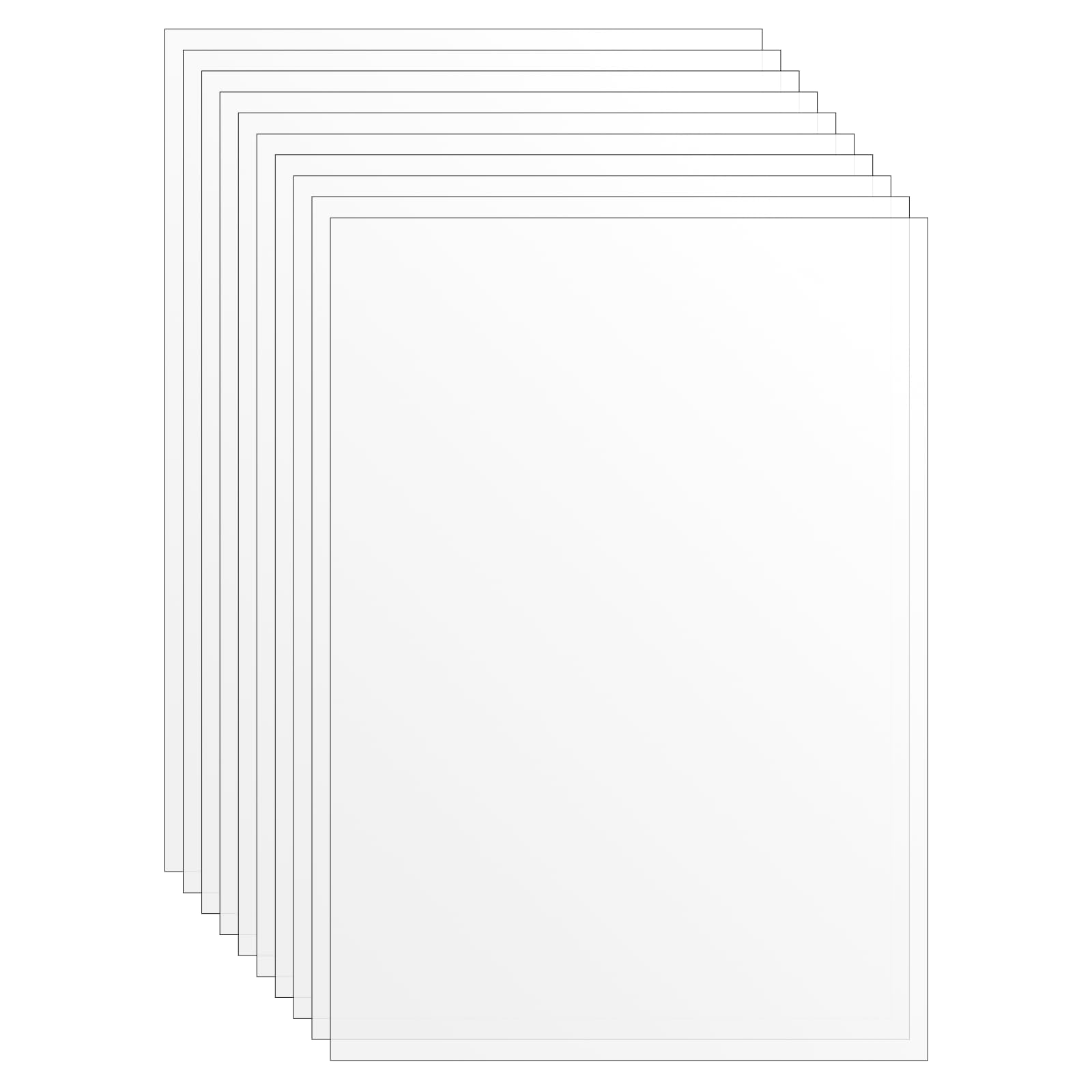 Photo 1 of 10 Pcs Heat Resistant Acetate Sheets, 5.8 X 8.3 Inch Clear Acetate Sheets for Crafts, Transparent Plastic Sheet Heat Shrink Papers for DIY Crafts, Scrapbook, Easy to Cut