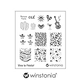 Winstonia Nail Art Stamping Image Plate - Viva la Fiesta!