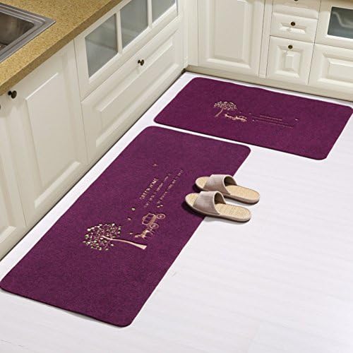 JKOPWLXGHWTC Kitchen Floor Mats/Sliver of Home Mat/Doormat/Foot Pad/Water-Absorption Non-sliping Mats-J 50x80cm(20x31inch)