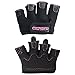Contraband Pink Label 5537 Womens Micro Weight Lifting Gloves w/Grip-Lock Silicone Padding (Pair) - Minimalist Half Gloves - Apple Watch Friendly (Black, X-Small)
