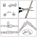LED Strip Light Connector,10mm SMD5630 and 5050 Single Color,Munting Bracket Kit, Screws, Strip Light Gapless Connector, DC On/off Switch included for 2-Pin LED Strip Connector