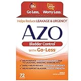 AZO Bladder Control with Go-Less Daily Supplement | Helps Reduce Occasional Urgency* | Helps reduce occasional leakage due to laughing, sneezing and exercise&dagger;&dagger;&dagger; | 72 Capsules