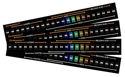 4 X Fermometer Adhesive Strip Thermometer