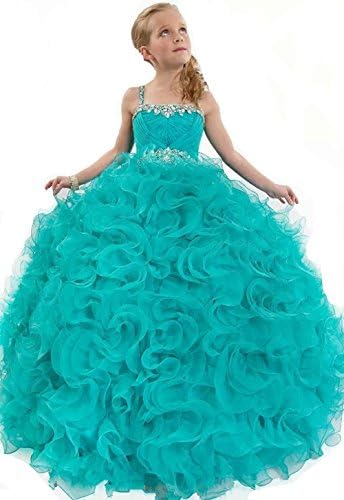 Baifenbailianren BFB Girls' Prom Ball Gown Floor Length Wedding Pageant Dresses