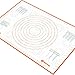 Marcorex Pastry Mat Extra Large with Measurements and Conversion Charts, Non-Stick Non-Slip, Extra-Large Silicone Fondant Mat, Cookie Rolling Dough Mat (Orange)