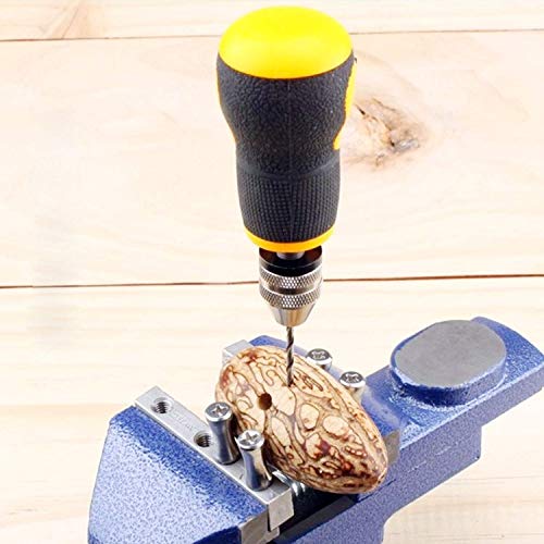 image for YYGJ Hand Drill Bits Set,Manual Tool Precision Pin Vises with 10pcs Tw