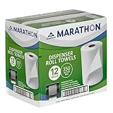 Marathon - Dispenser Roll Paper Towels, 350 Ft. Rolls - 12 Rolls by Marathon