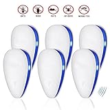 Ultrasonic Pest Repeller by Tomus-UNI, Electronic Pest Repellent [2018 UPGRADED] Plug In - Insects Repellent - Repels Mice, Bed Bugs, Mosquitoes, Spiders - Human/Pet Safe(6packs)