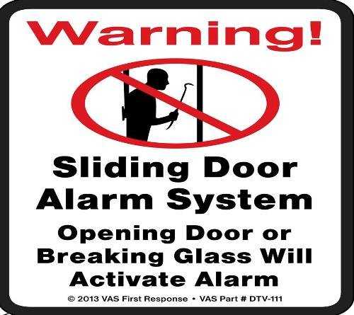 4 VAS #111 Security System Decal Stickers For Window & Sliding Door Burglar Alarm Alert | Commercial Grade | 4 inch x 4 inch |Indoor / Outdoor| Weather Resistant | Fade & Scratch Resistant