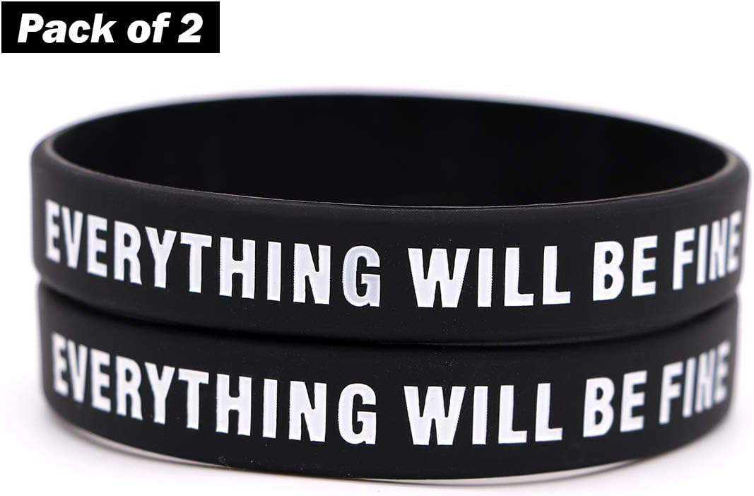 AVEC JOIE Motivational Rubber Bracelet Inspirational Silicone Wristband for Men and Women, Used in School Company Groups and Teams for Students Co-workers as Incentive Awards and Birthday Gift