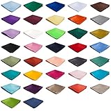 Jacob Alexander Men's Pocket Square Solid Color Handkerchief