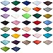Jacob Alexander Men's Pocket Square Solid Color Handkerchief