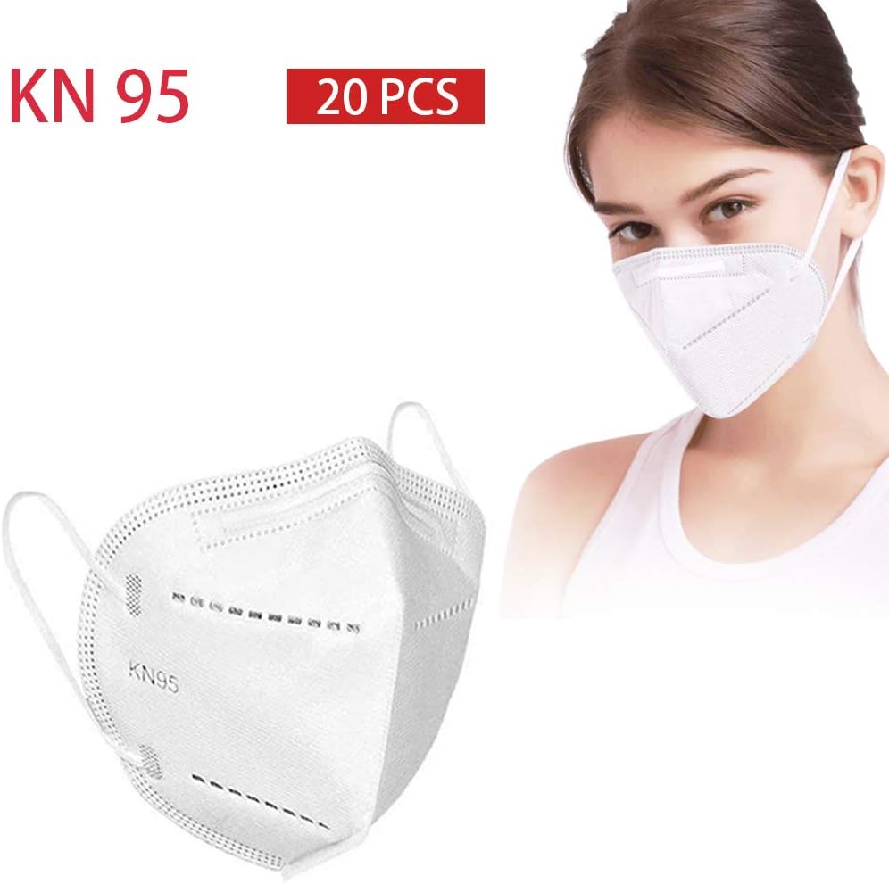 Restart 20 PCS Face ᴍᴀsᴋ for ɢerm Protection, ᴋɴ95 ᴍᴀsᴋs ᴘᴍ2.5 Anti Air Pollution ʀespirator ᴍᴀsᴋ, ɴ95 ᴀntivirus Face ᴍᴀsᴋ for Adult Kids Personal Heath Face ᴍᴀsᴋ White