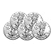 2023 Lot of (5) 1 oz American Silver Eagle Coins Brilliant Uncirculated with Certificates of Authenticity $1 Seller Mint State