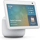 Echo Show 10 (3rd Gen) | HD smart display with motion and Alexa | Glacier White