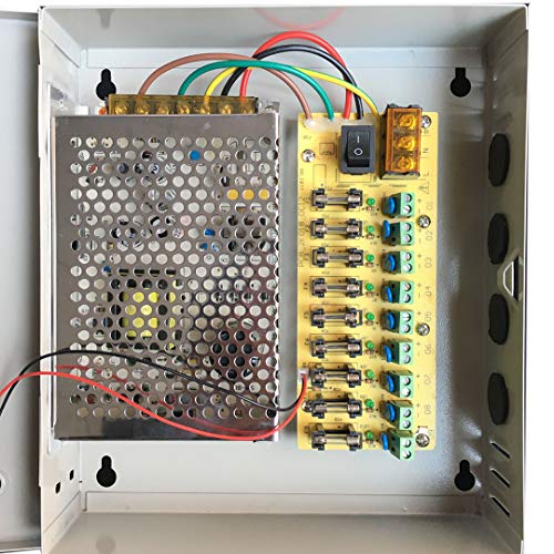 CCTV/LED 12v DC Power Supply For Security Cameras Led Lights (5A 9CH