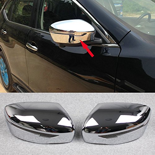 Generic Chrome Rear View Mirror Side Cover Trim Fit For Nissan Qashqai 2014 2015 2016