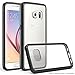 Galaxy S7 Case, IVSO TPU Bumper with Crystal Clear PC Back [Drop Protection/Shock Absorption Technology] For Samsung Galaxy S7 Phone (Black)