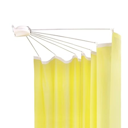 Shower Curtain Rod Non Slip Stainless Steel Sector Foldable