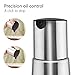Oil and Vinegar Dispenser Set - Vakoo Stainless Steel Protective Olive Oil Dispenser and Leak Proof Soy Sauce Cruet - Salad Oil Dispensing Bottle Set