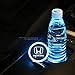 LED Car Cup Holder Lights, Car Logo Coaster with 7 Colors Changing USB Charging Mat, Luminescent Cup Pad Interior Atmosphere Lamp Decoration Light for Honda (2 PCS)