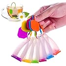 ME.FAN&trade; Silicone Reusable Tea Bag Candy Silicone Tea Infuser Strainer Set - Genuine Premium Loose Leaf Infuser Set In Bright Colors (6 Set) - Best Gift in Home Or Offices