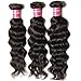 Beauty Forever Hair Brazilian Natural Water Wave Virgin Hair Wet and vavy Hair Weave 3 Bundles 100% Unprocessed Human Hair Extensions Natural Color 95-100g/pc (10 12 14)
