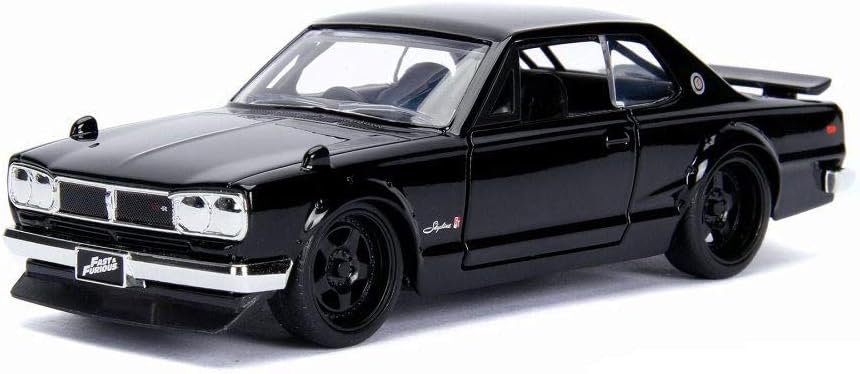 Jada JA99602 1:32 Brian's 1971 Skyline 2000 GT-R-Black, ca. 13 cm - Image 4