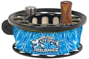 Alpine Innovations Stripee ReelBandz 3 Pack | Prevent Line Tangles | Regular Fits 7/8″ Wide & 2.25″ Dia – 3.50 Dia. | Large Fits 1.25″ Wide & 3.0″Dia – 4.25″ Dia.
