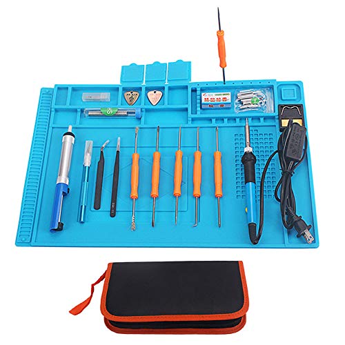 Namever 60W 110V Adjustable Soldering Iron Insulation Pad Tool Kit Musical Instrument Repair