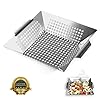 Nonstick-Stainless-Steel-Vegetable-Grill-Basket-Wok-Topper-with-Carry-Handles-Bonus-Ebook-for-No-Mess-Stir-Fry-Grilling-Fish-Seafood-Veggies-Fruit-by-Luxury-Grill-Products-12-x-12-x-224