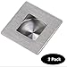 2 PCS Square Recessed Sliding and Pocket Door Handles Rectangular Kitchen Cabinet Flush Finger Pulls 50mm50mm 304# Stainless Steel 2