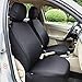 Elantrip 2 PC Waterproof Neoprene Front Seat Covers Universal Fit Car Seat Protector Airbag Compatible for Auto SUV Truck Van Black