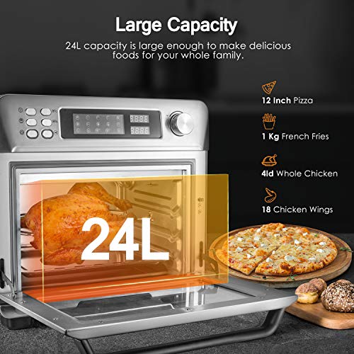 OSTBA Air Fryer Oven 26 Qt 10in1 Convection Toaster Oven, Air Fryer
