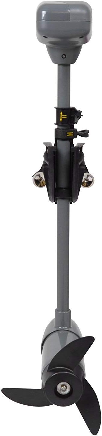 Newport Vessels Kayak Series 55lb Thrust Transom Mounted Saltwater Electric Trolling Motor w/LED Battery Indicator (24" Shaft) : Sports & Outdoors