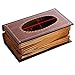 Ogrmar Crafted Retro Wooden Rectangular Paper Cover Case Tissue Box Dispenser Napkin Holder Home Decor (Retro Wooden)