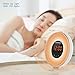 Hooway Wake-Up Light with Sunrise Simulation Alarm Clock & Sunset Fading Night Light,Plus 7 Colors Mood Light Beside Lamp,FM Radio & Snooze Function