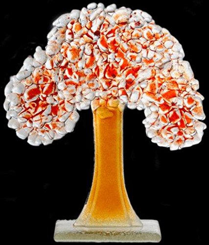 D&J Glassware Fused Glass Four Seasons Tree Collection - Autumn