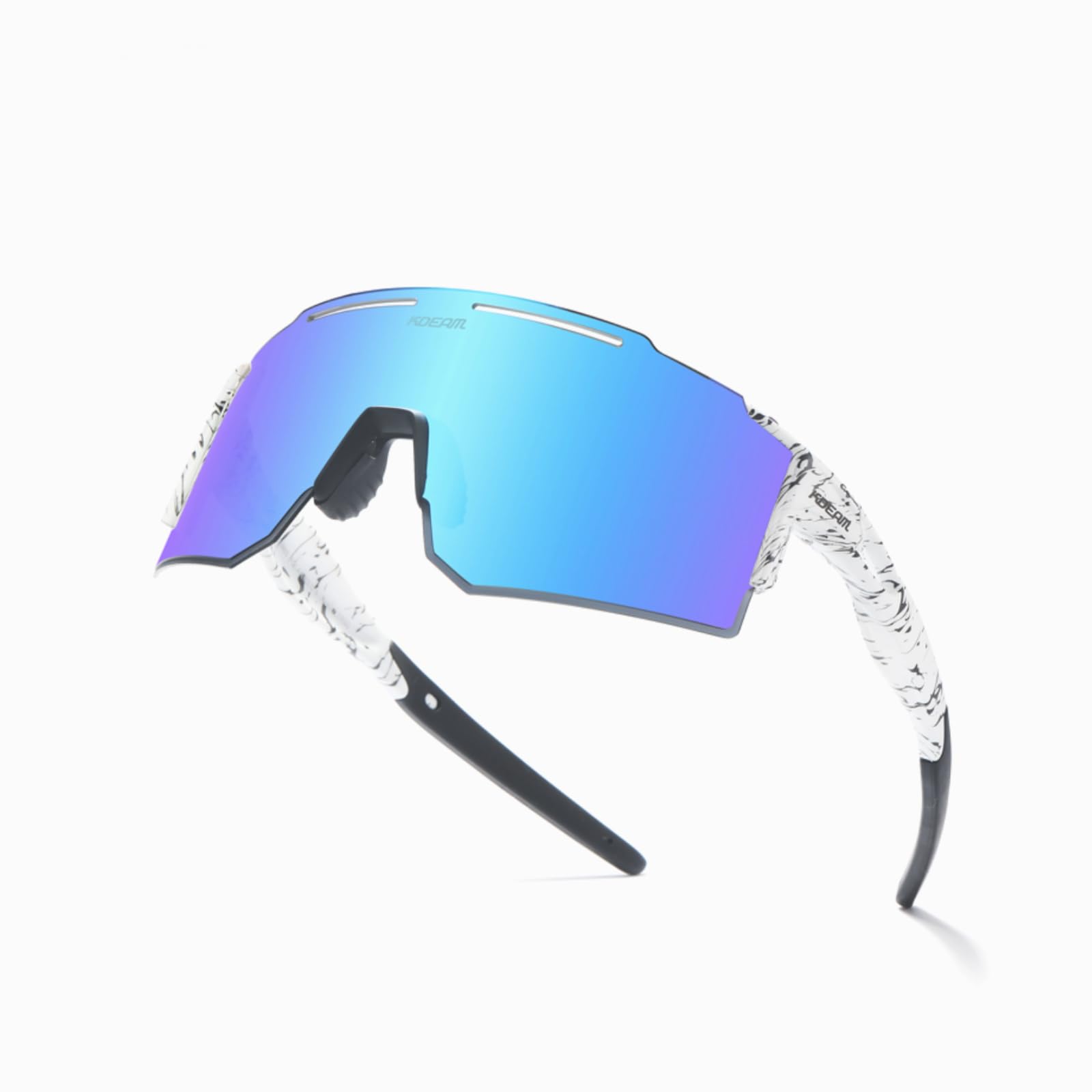 GoHZQ Polarised Sports Sunglasses for Men Womens Polarized Cycling Sunglasses UV400 Protection TR90 Superlight Frame Glasses for Skiing, Running