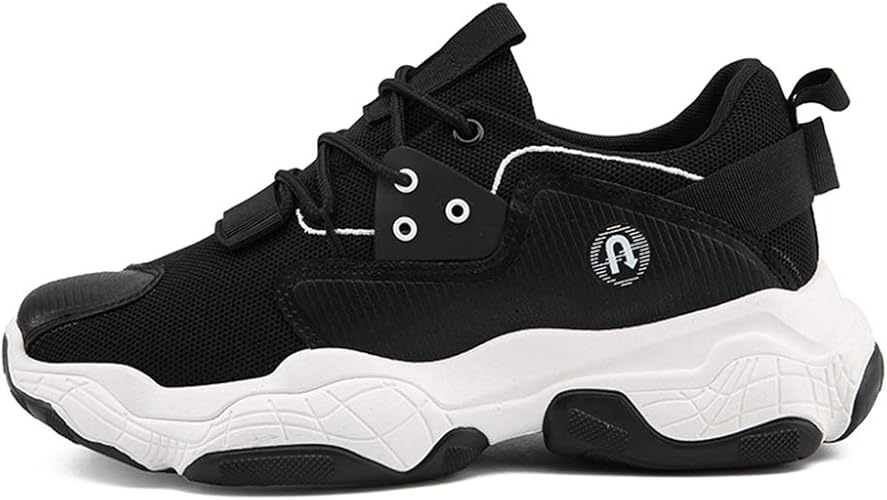 mens black platform trainers