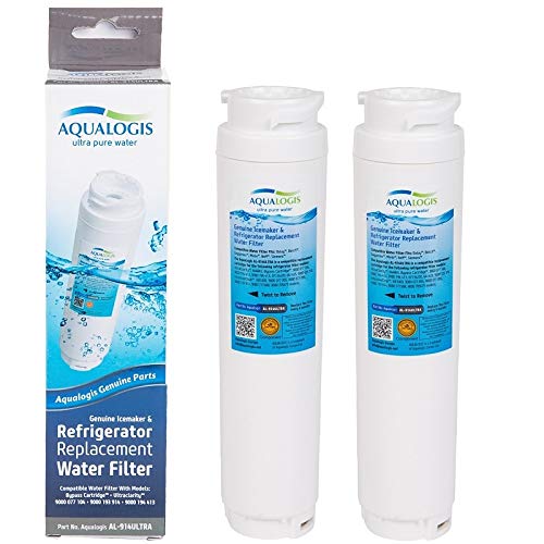 Aqualogis Water Filter Compatible with Bosch UltraClarity 644845 740560 for KAD62, KA62 and K59 American-Style Fridge Freezers (2pack)